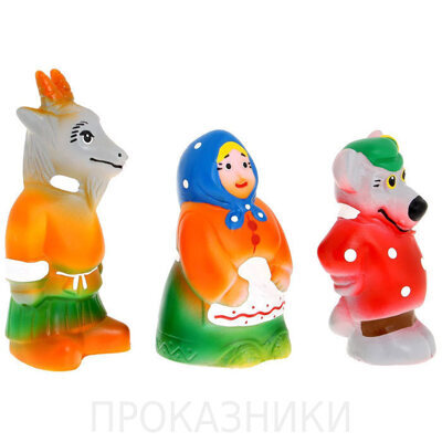 Набор резиновой игрушки "Серенький козлик"